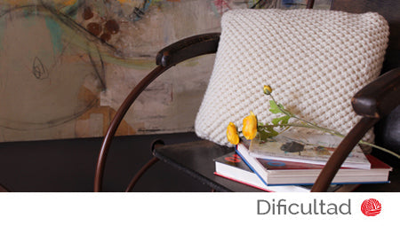 Cojín punto relieve