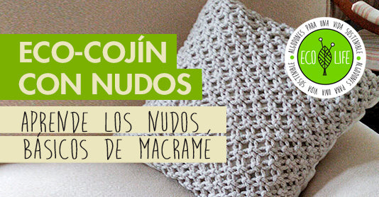 Eco cojín con nudos