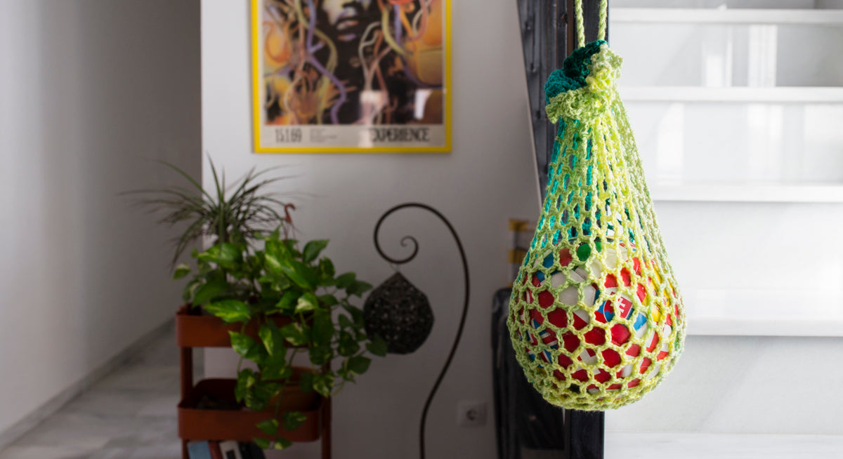 Red balones a ganchillo