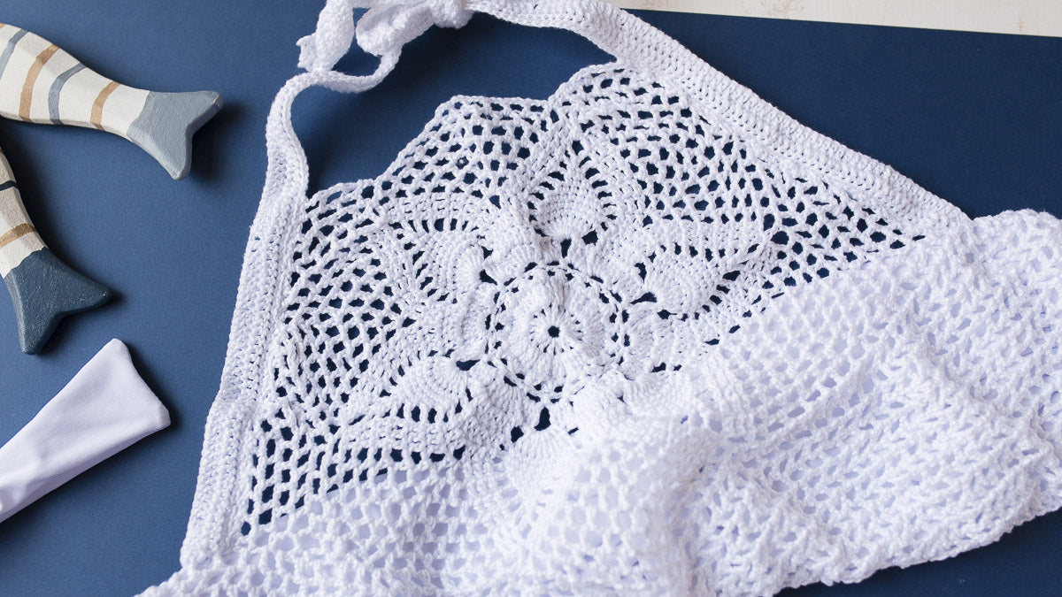 Teje tus bañadores y bikinis con Caricia