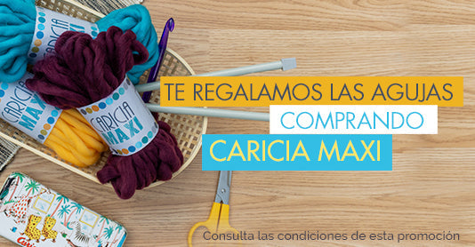 Te regalamos las agujas con Caricia Maxi