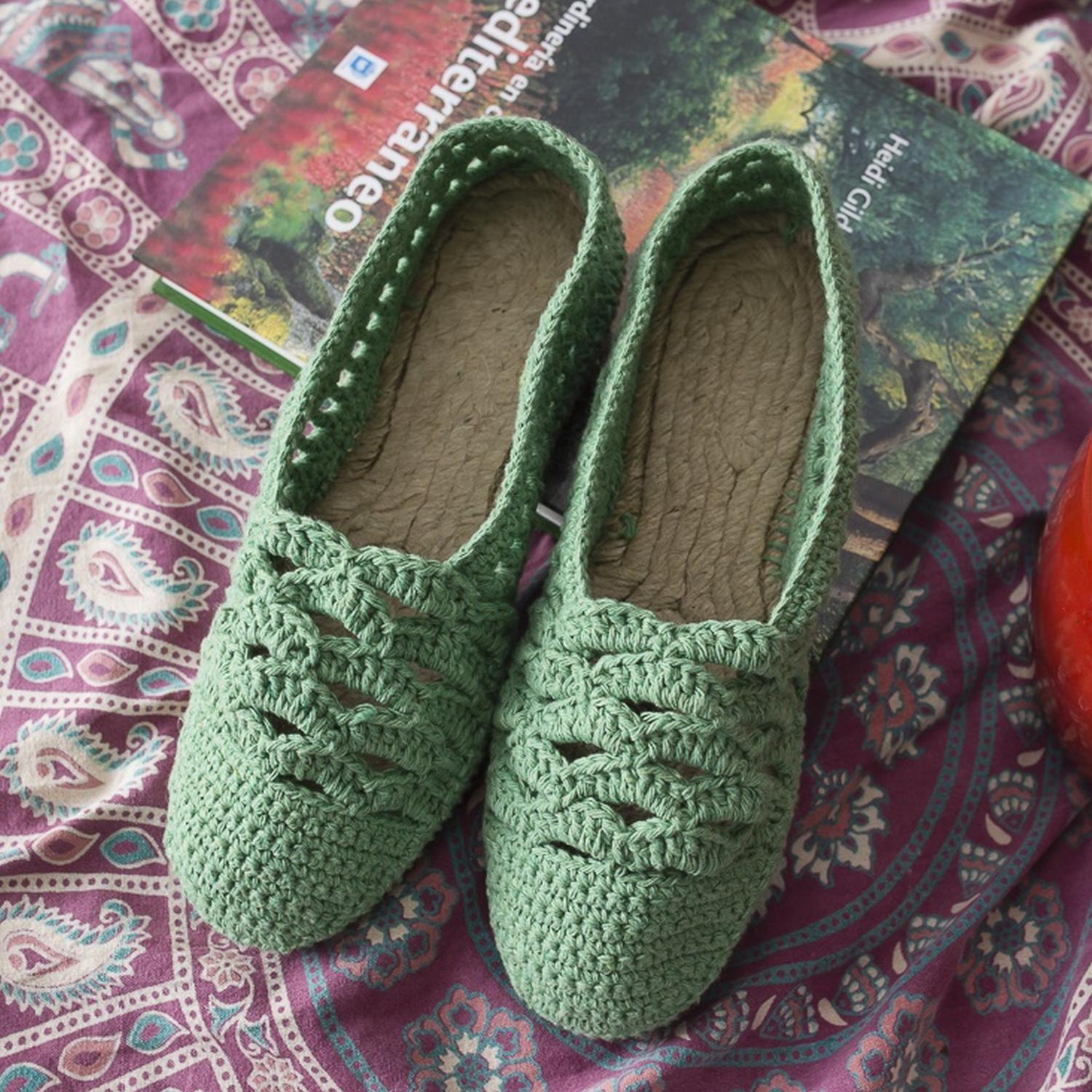 Mocasines de crochet para la playa