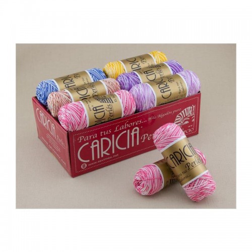 ZEPELÍN PERLE CARICIA  MULTICOLOR SURTIDO 5/60g. (SHP03)