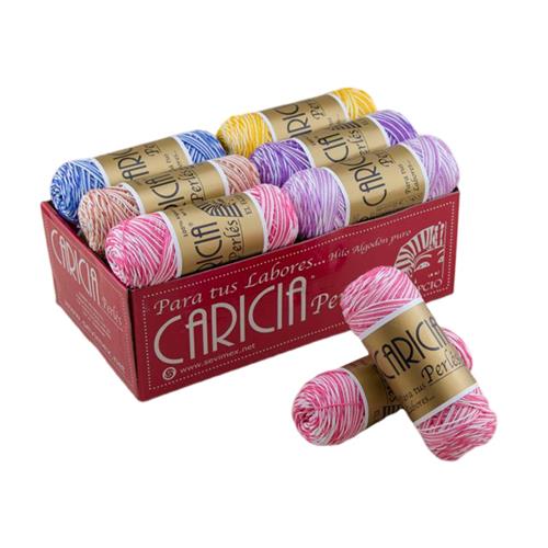 ZEPELÍN PERLE CARICIA  MULTICOLOR SURTIDO 5/60g. (SHP03)