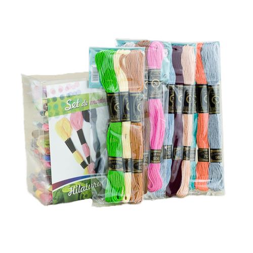 SET 3 MADEJAS MOULINÉ COLORES SURTIDOS (SH019)