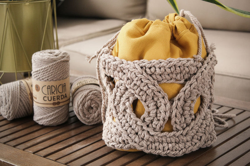 Patrón bolso ganchillo: crea el bolso cuerda paso a paso