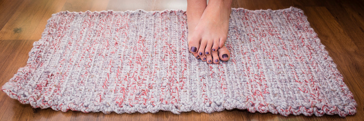 Alfombra de crochet