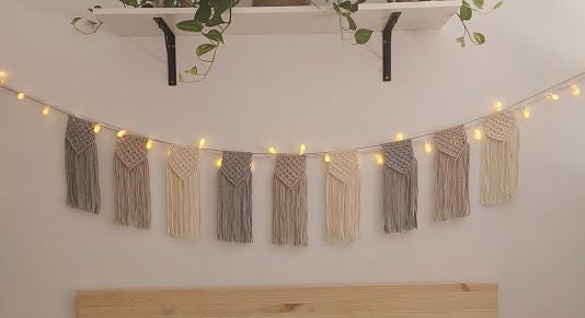 Guirnalda de macramé