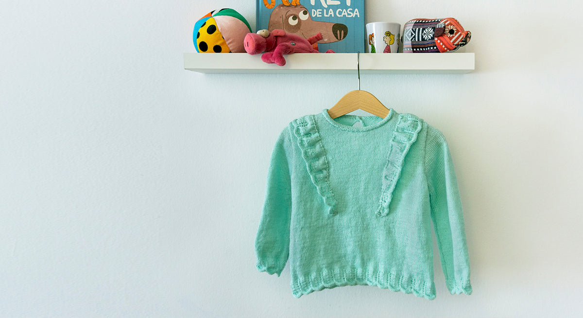 Jersey niña con volantes