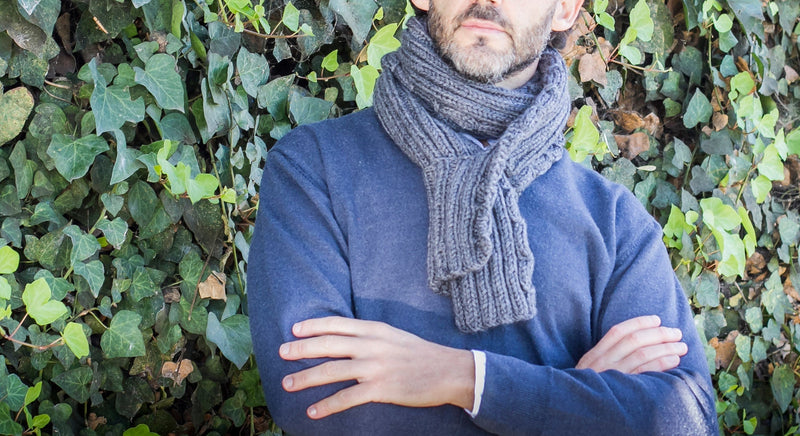 Bufanda de ochos planos